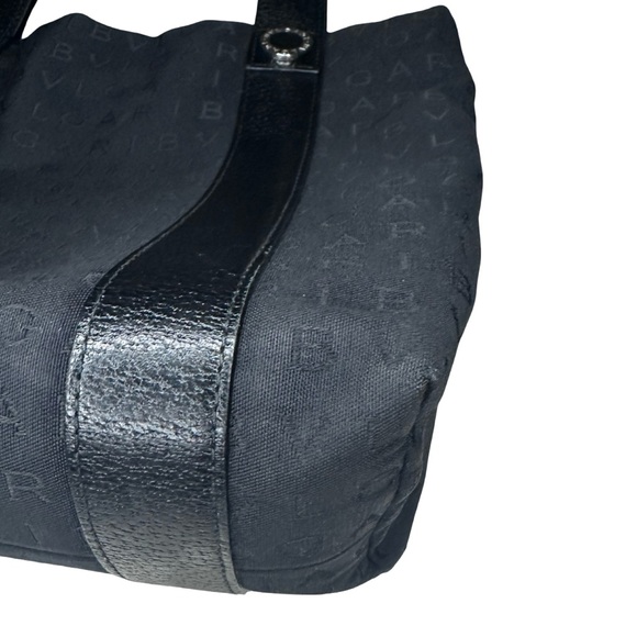 BVLGARI Black Logomania tote - leather straps - red interior - made in Italy - Picture 6 of 16
